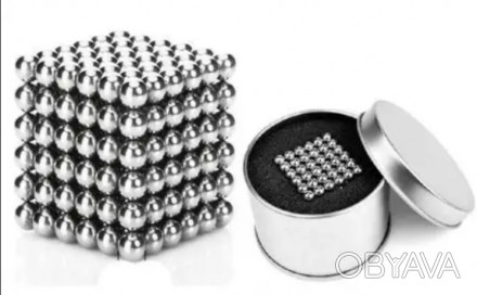 Неокуб NeoCube  Головоломка Магнитные шарики 2 мм, 216 шариков Серебро