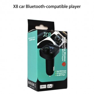 Автомобильный FM-модулятор Multifunction Wireless Car MP3 Player X8 – это устрой. . фото 2