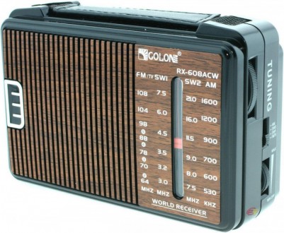 Golon RX-608 - це всехвильовий радіоприймач. Приймає трансляції радіостанцій в F. . фото 2