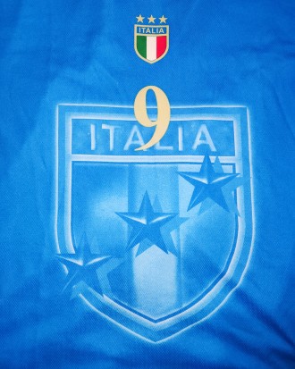 Ретро футболка Italian National Team, Vieri, размер-L, длина-70см, под мышками-5. . фото 4