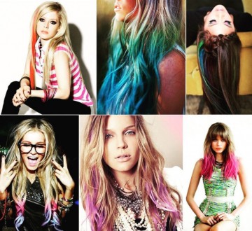 Мелки для волос-это прекрасная возможность по-эксперементировать с яркими цветам. . фото 4