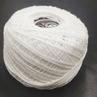 Ирис-нитка х\б (90м) белыеНитки ирис используются для вязания.Цвет: белыйМатериа. . фото 2