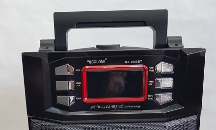 Портативная акустическая система RX-2900BT 
Активная акустическая система с выхо. . фото 6