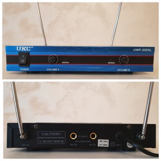 Опис: 
Радіосистема UKC UWP-200XL з двома мікрофонами та базою.
Чудовий комплект. . фото 9