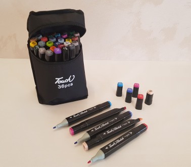 Набор двусторонней художественных sketchmarker скетч-маркеров "Touch" 36 цветов
. . фото 3
