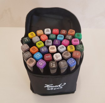 Набор двусторонней художественных sketchmarker скетч-маркеров "Touch" 36 цветов
. . фото 2