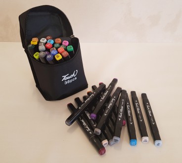 Набор двусторонней художественных sketchmarker скетч-маркеров "Touch" 36 цветов
. . фото 7