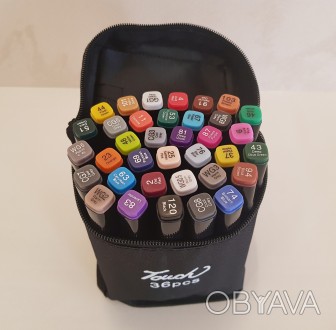 Набор двусторонней художественных sketchmarker скетч-маркеров "Touch" 36 цветов
. . фото 1