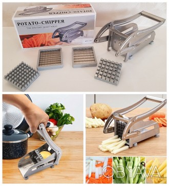 Описание:
Картофелерезка Potato Chipper - прибор для нарезки картофеля фри 
Вы х. . фото 1