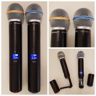 Опис:
Бездротові мікрофони SLX радіомікрофони з базою.
Професійні радіосистеми ш. . фото 7