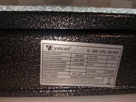 Опис
Газова плита таганок Yucel O-200-L 2 конфорки
Плита настільна Yucel O-200-L. . фото 10