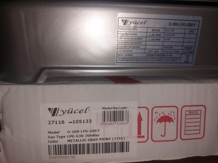 Опис
Газова плита таганок Yucel O-200G 2 конфорки
Плита настільна Yucel O-200G, . . фото 7