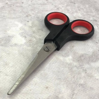 Ножиці канцелярські маленькі №5 
Матеріал: сталь, пластикові ручки
Колір на фото. . фото 2