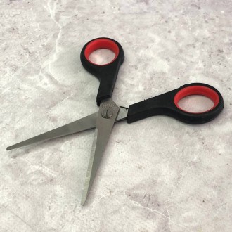 Ножиці канцелярські маленькі №5 
Матеріал: сталь, пластикові ручки
Колір на фото. . фото 4