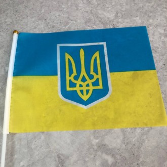 Флаг Украины с тризубом с присоской Материал: пластик, полиэстр Цвет: на фото Пр. . фото 3