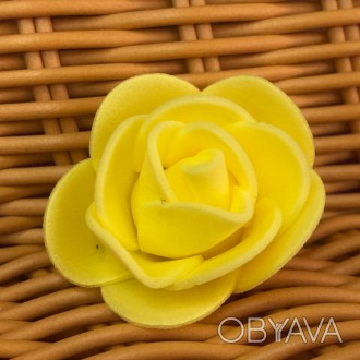 Роза латексная (фоамиран) Материал: фоамиран Цвет: на фото и в названии Продаетс. . фото 1