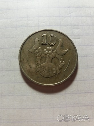 10 центів 1985 року. Кіпр. Стан на фото.. . фото 1