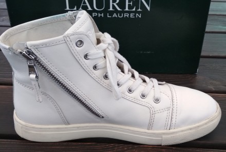 Шкіряні кеди High-Top від Ralph Lauren.
Знайома купила собі на офіційному сайті. . фото 2