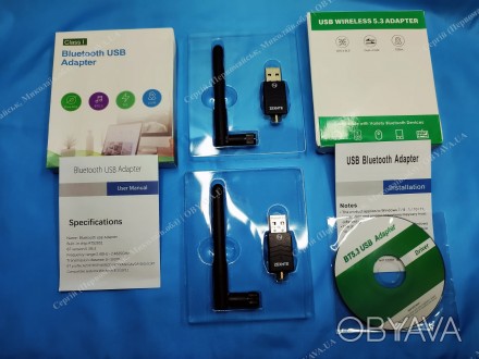 Zexmte USB Bluetooth 5.3 Wireless Adapter (блютуз адаптер, ресивер, трансмиттер). . фото 1