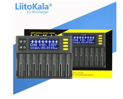 Комплектація Універсальний зарядний пристрій Liitokala Lii-S6, блок живлення, ав. . фото 4