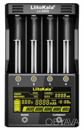 Комплектація Універсальний зарядний пристрій Liitokala Lii-500S, блок живлення, . . фото 1