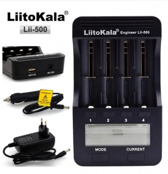 LiitoKala Lii-500 - інтелектуальний, універсальний, безпечний зарядний пристрій . . фото 2