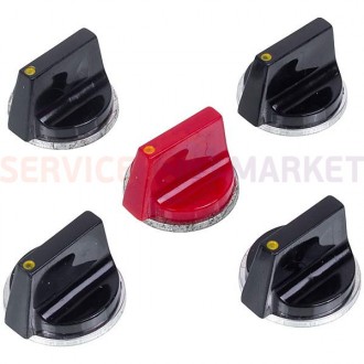 Набір універсальних ручок регулювання для плити (5 шт.). Київ. фото 1