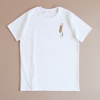 Патріотичні футболки дитячі з колоском пшениці на короткий рукав виробництва ТМ . . фото 3