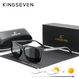 Оригінальні, поляризаційні, сонцезахисні окуляри KINGSEVEN NF7557 мають стильний. . фото 2