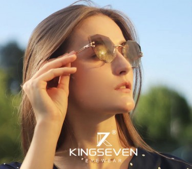 Оригінальні сонцезахисні окуляри KINGSEVEN N801 мають вінтажний, стильний дизайн. . фото 6