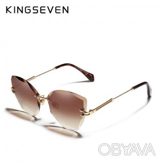 Оригінальні сонцезахисні окуляри KINGSEVEN N801 мають вінтажний, стильний дизайн. . фото 1