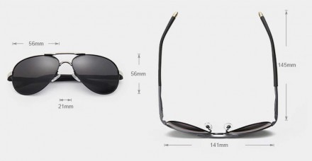 Оригінальні, поляризаційні, сонцезахисні окуляри KINGSEVEN N7503 мають новий сти. . фото 5
