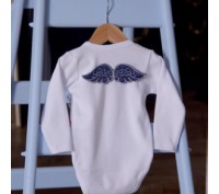 "Ошатний трикотажний боді Ангел це простий зручний одяг для немовлят. Бодік буде. . фото 2