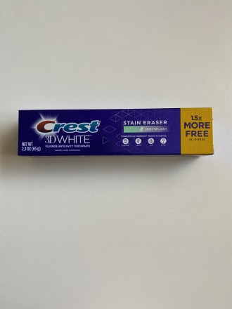 Зубная паста Crest 3 D white mint splash 65 g США/
Безопасно отбеливает зубной н. . фото 2
