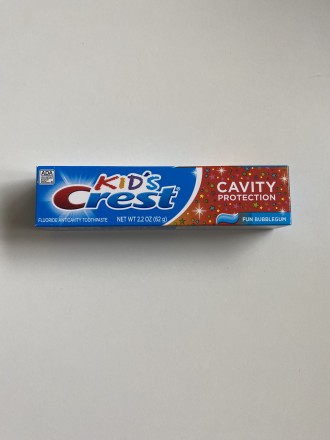 Зубная паста Crest Kids Cavity Protection bubblegum 62 g США -Принята ADA Америк. . фото 2