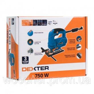 Електролобзик Dexter 750 Вт - це потужний і надійний інструмент, який забезпечит. . фото 3