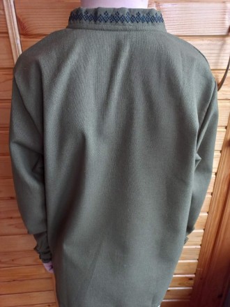
Лляна вишиванка на хлопчика сорочка з довгим рукавом на підлітка. 
 Модель моде. . фото 9