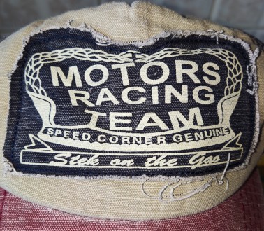 Бейсболка в стиле ретро Motors Racing Team, 80%-cotton, размер регулируется сзад. . фото 4