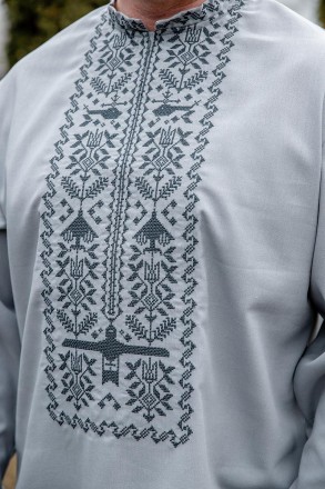
Вишиванка чоловіча — патріотична українська сорочка, виготовлена з натурального. . фото 8