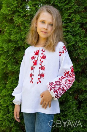 
Сучасна стильна вишиванка для дівчинки в традиційному українському стилі! 
Вирі. . фото 1