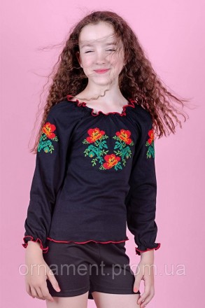 Практичний формат вишиванки — кофта з вишивкою для дівчинки, натуральна та приєм. . фото 4