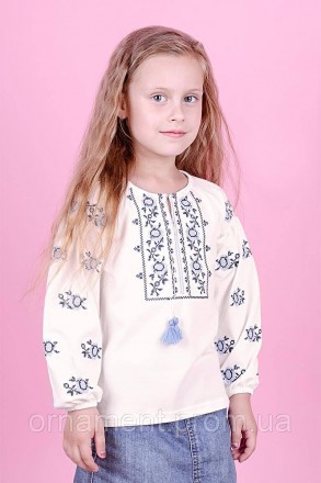 
Вишиванка для дівчинки підлітка трикотажна натуральна кофта вишиванка з довгим . . фото 5
