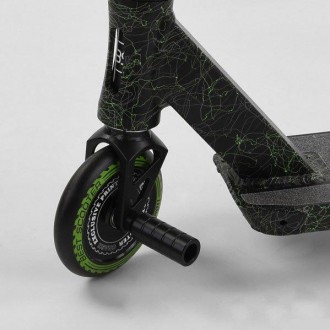 Самокат трюковый Best Scooter CRASH HIC + Пеги 2шт Черно-зеленый. Возможно купит. . фото 8