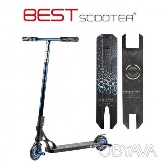 Самокат трюковый Best Scooter Portal HIC + Пеги 2шт Черно-синий. Возможно купить. . фото 1
