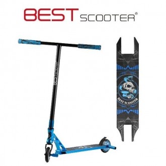 Спортивный трюковый самокат Best Scooter 98901 HIC + Пеги 2шт Синий. Возможно ку. . фото 2