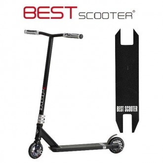  Самокат для трюків Best Scooter N-16180 HIC + Пегі 2 шт Чорний. Можливо купити . . фото 11