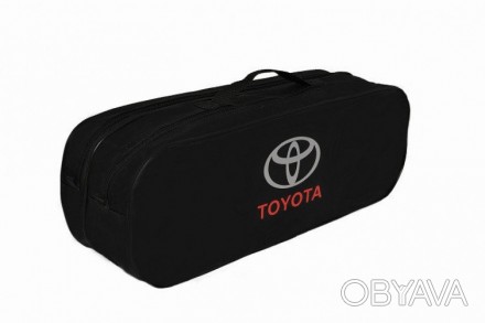 Сумка-органайзер в багажник Toyota
Сумка має два об'ємні відділи, зручну ручку д. . фото 1