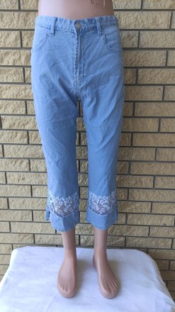 Бриджи, капри женские джинсовые стрейчевые, есть большие размеры VITA FLORIES, 9. . фото 8