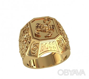 Перстень Скорпион
 Данное изделие мы можем изготовить из золота 585 пробы или се. . фото 1