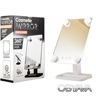 Компактное зеркало с подсветкой для макияжа MCH Cosmetie Mirror 360 Rotation Ang